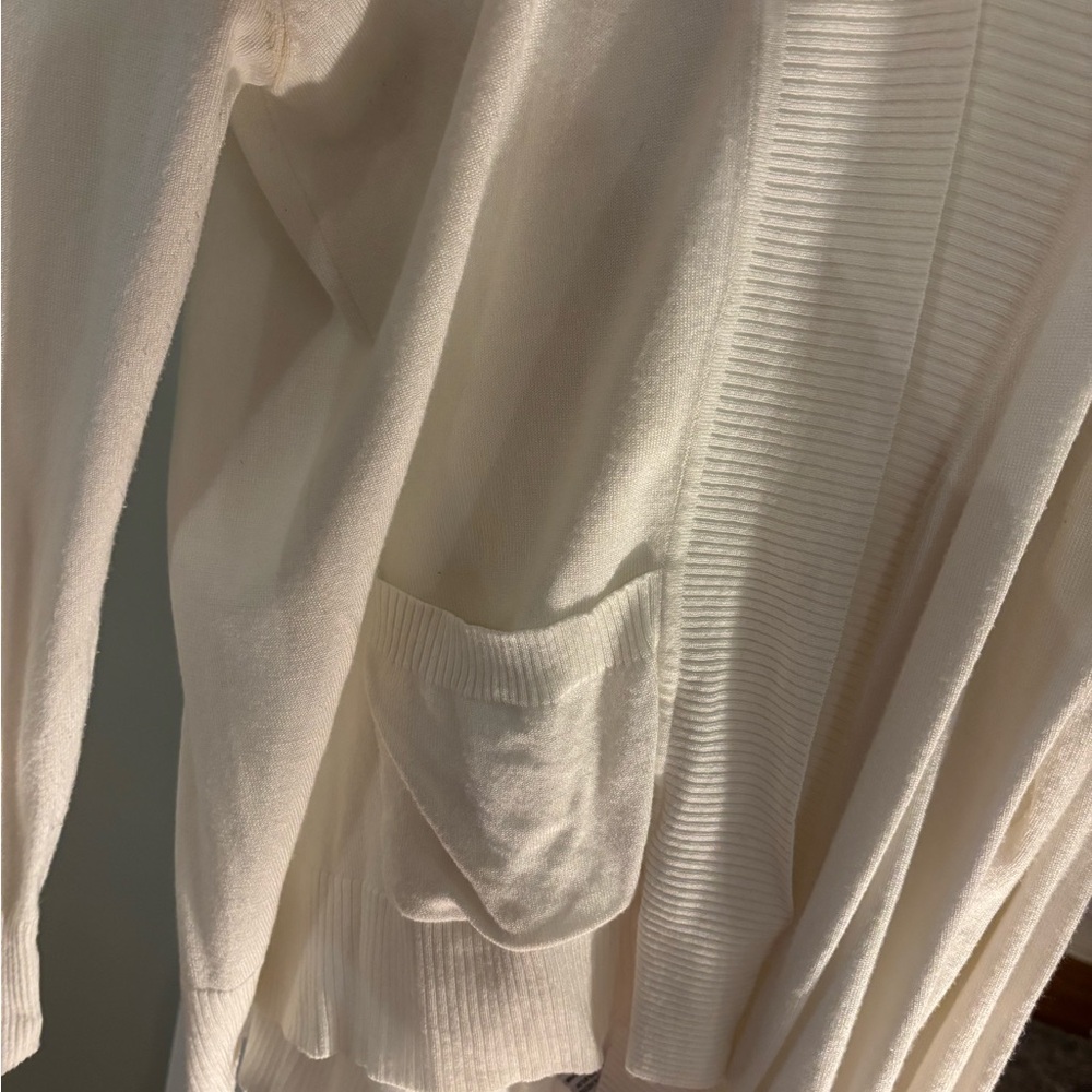 Cielo Cream Open Front Cardigan - Picture 3 of 5